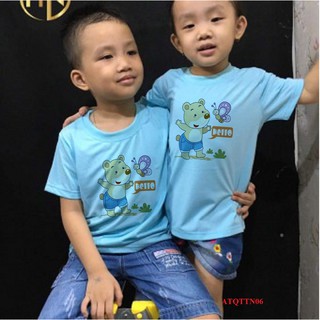 ÁO THUN QUỐC TẾ THIẾU NHI IN HÌNH CON GẤU - ATQTTN06