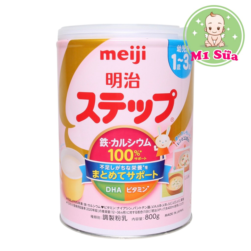 Sữa MEIJI Nội Địa Nhật Số 9 (dành co bé từ 1-3 tuổi) lon 800g - Mẫu Mới - Shop M1 Sữa