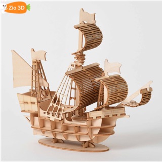 Đồ chơi lắp ráp gỗ 3d mô hình thuyền buồm sailing ship