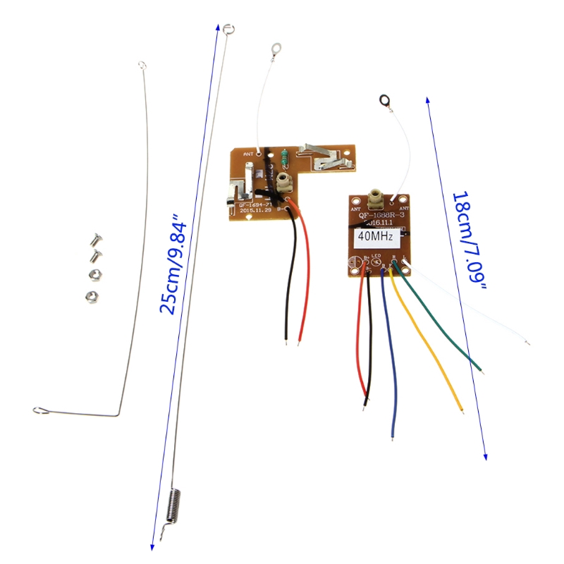 Bộ mạch điều khiển thu phát kèm ăn ten 4CH 40MHZ DIY cho Robot điều khiển từ xa