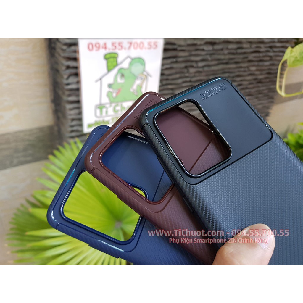 Ốp Lưng Samsung S20 S20 Plus S20 Ultra AutoFocus Vân 3D Carbon Chống Sốc