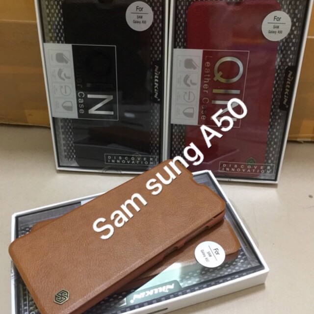 Bao da Samsung A50 chính hãng nillkin