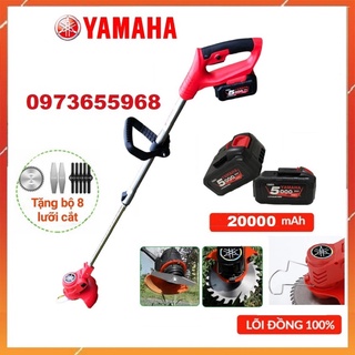máy cắt cỏ [máy cắt cỏ mini] MÁY CẮT CỎ PIN - SIÊU KHỎE , BỀN BỈ [TẶNG BỘ 8 LƯỠI CẮT]