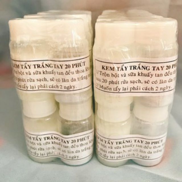 10 cặp bột tẩy trắng da cấp tốc