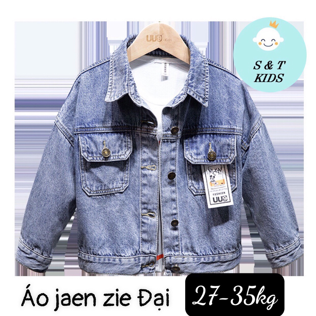 [Giá Hủy Diệt] Áo Khoác Trẻ Em, Áo Khoác Jean Cho Bé Trai Và Gái Size 20/34kg