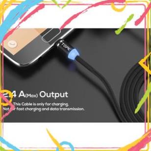 Bộ Cáp Sạc Dù Nam Châm 3 Đầu Hít Dành Cho ANDROI/IPHONE/TYPE C Xoay 360 Độ, Có Đèn Led