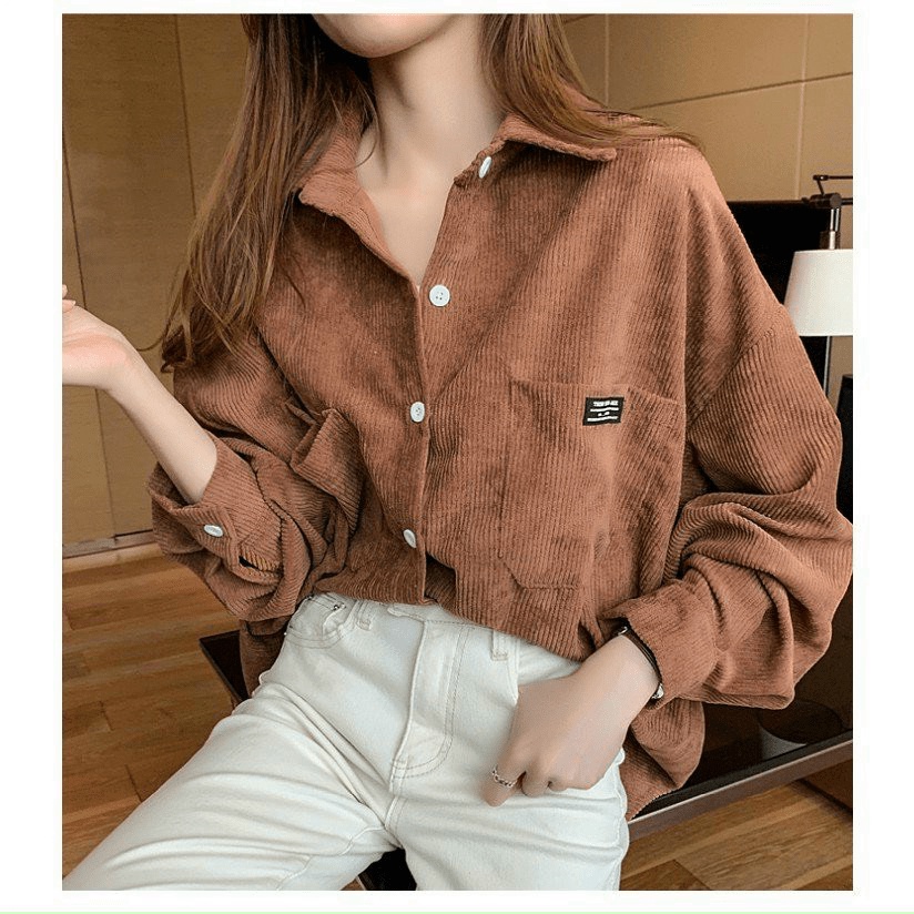 (FREE SHIP) áo khoác nữ phong cách sơ mi chất liệu nhung tăm cao cấp có bốn màu VALENTINA