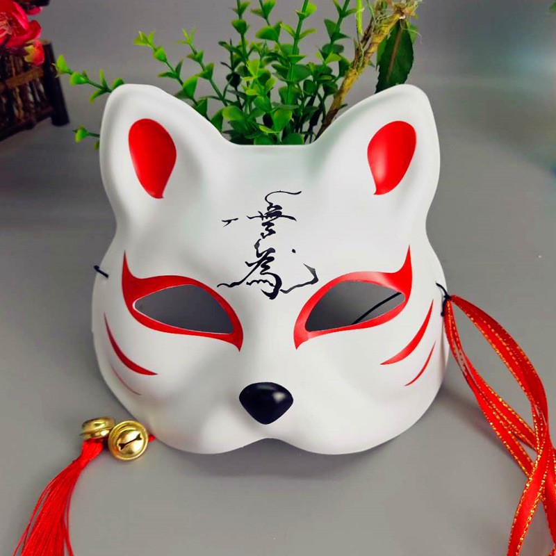 (Mask fox_cosplay) Mặt nạ mèo vẽ Mặt Nạ Mèo Thần Tài Mặt Nạ Cáo