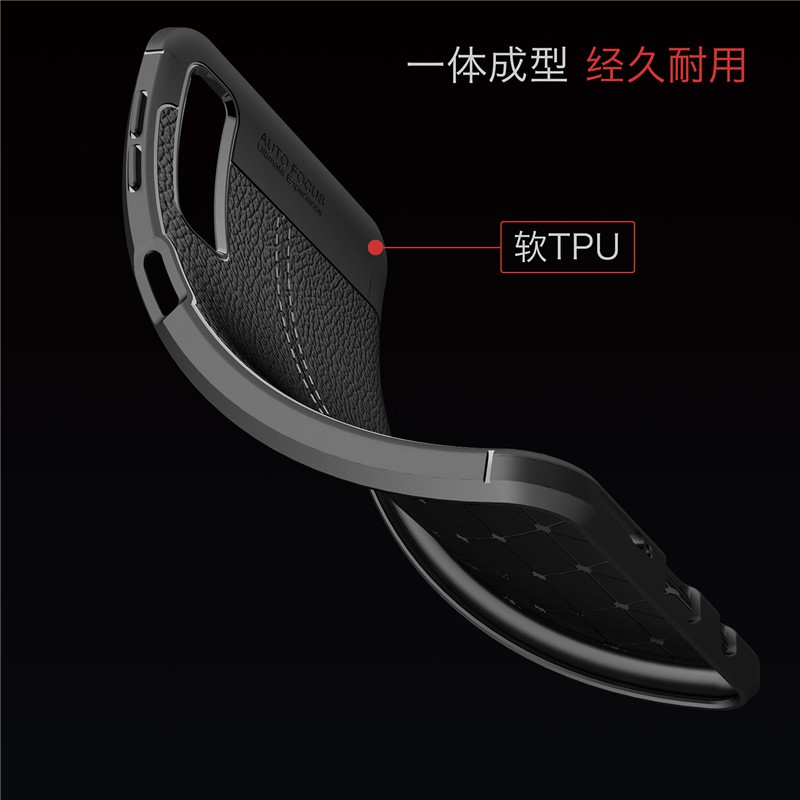 Ốp Lưng Auto Focus Vân Da Cho Samsung A7 (2018)