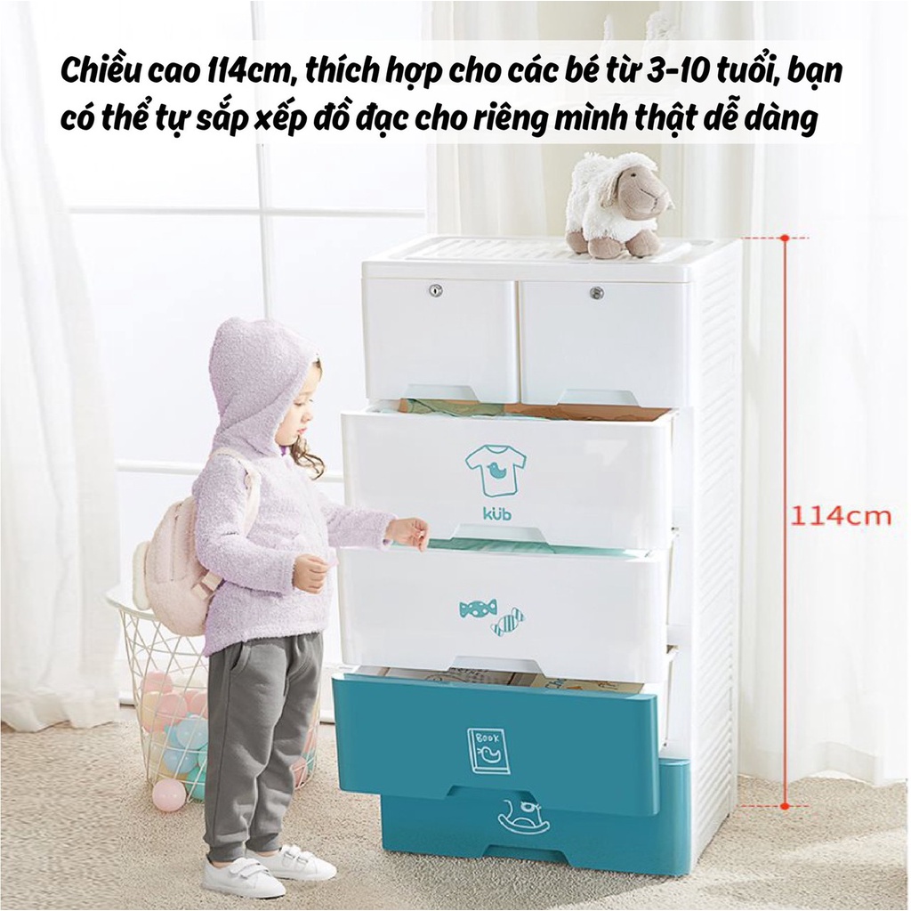 Tủ Ngăn Kéo 5 Tầng Kub Mẫu Mới KUB-0902