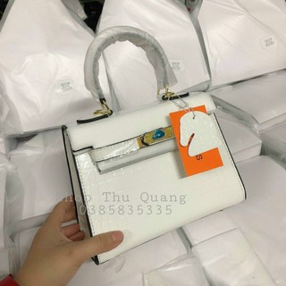 Túi Hm Sz 21cm vân rắn kèm tag