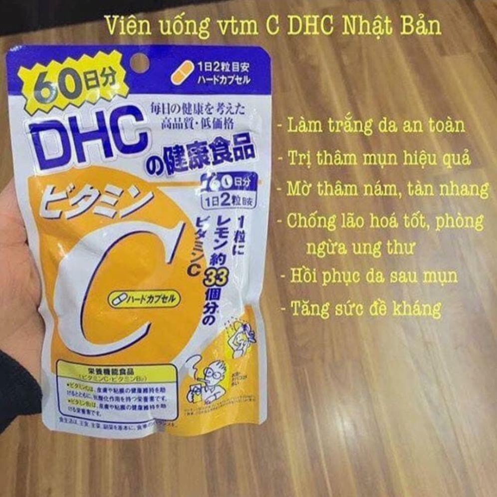 Viên uống DHC Bổ sung Vitamin C Nhật Bản 20 Ngày(40 viên) & 60 Ngày(120 viên) _shopnhatlulu