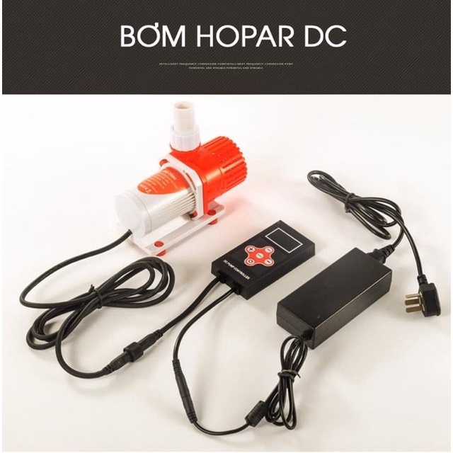 Máy bơm nước bể cá 24V HOPAR DC 5000-7000-10000-12000-15000-18000-20000 (Siêu bền, an toàn, êm ái, tiết kiệm điện)