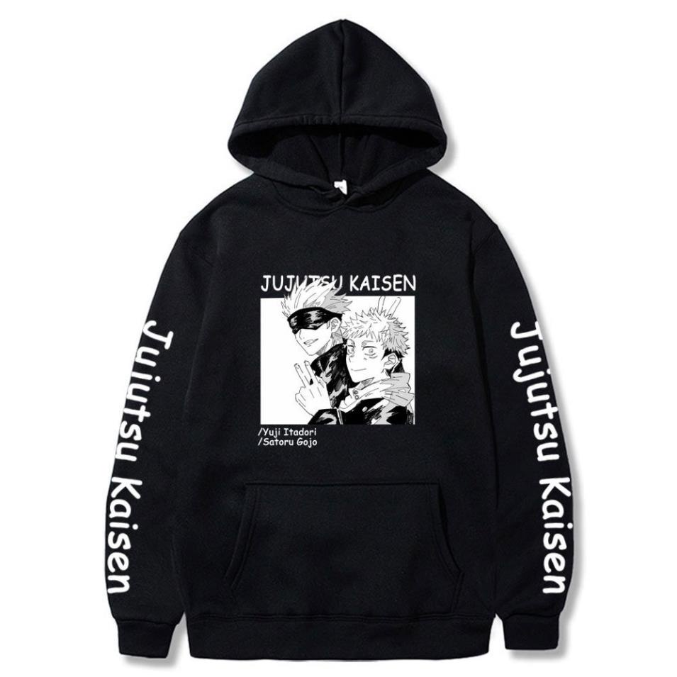 💥GIÁ TỐT🎁 Hoodie in hình Jujutsu Kaisen Ryomen Sukuna Gojo Satoru Itadori màu trắng độc đẹp giá siêu rẻ
