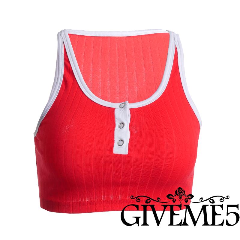 Áo Croptop Không Tay Cổ Chữ U Gợi Cảm Thời Trang Cho Nữ