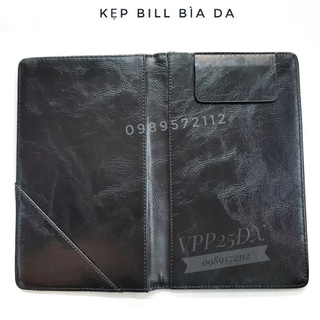 Kẹp bill,kẹp thanh toán bằng da