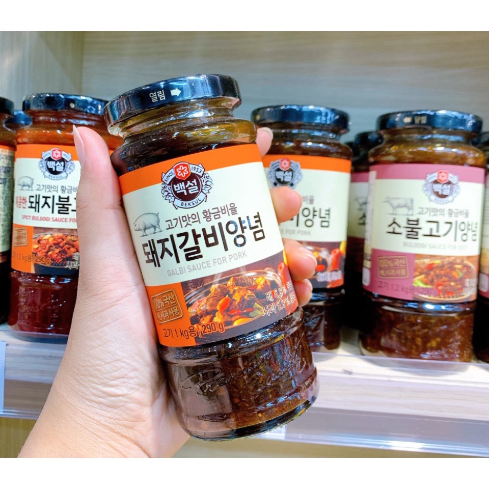 Xốt Ướp Thịt Heo Bulgogi,Thịt Bò,Sườn Bò Kalbi Marinade Beksul 290G - Sốt Ướp Hàn Quốc