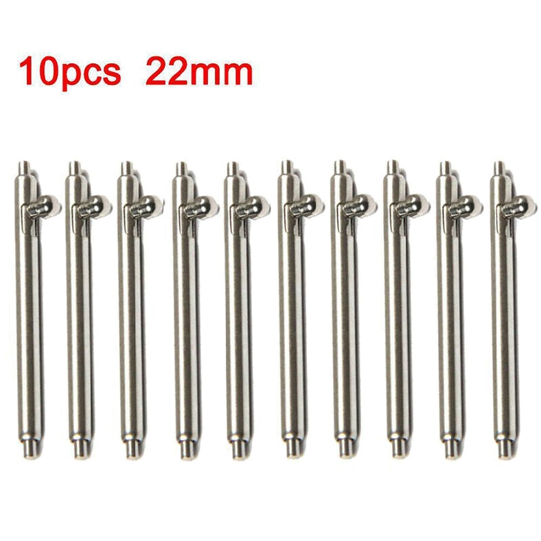 Uieepgp Quick Release Watch Strap Spring Bars Pins 10x 16/18/20/22/24mm Repair Tool