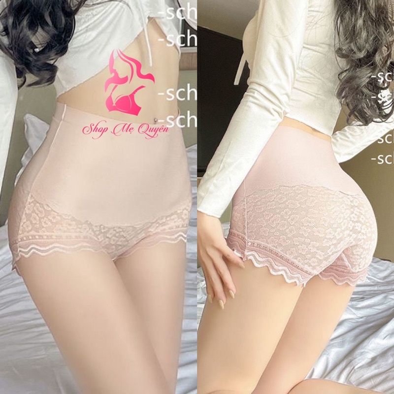 Quần lót su đúc phối ren cạp cao gen bụng nâng mông gợi cảm , kháng khuẩn an toàn tuyệt đối