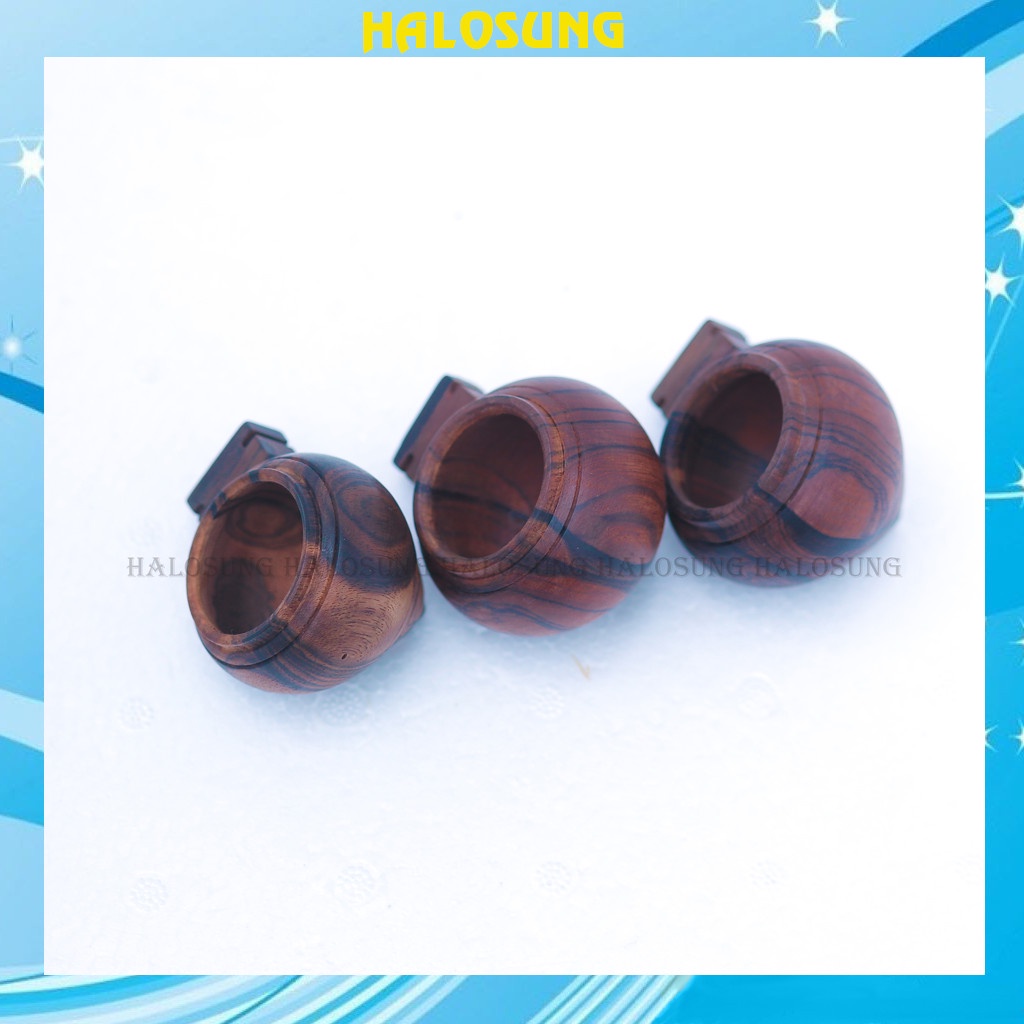 Combo 3 cóng gỗ mun chào mào Halosung cóng cho chim ăn phụ kiện lồng chim  PK129