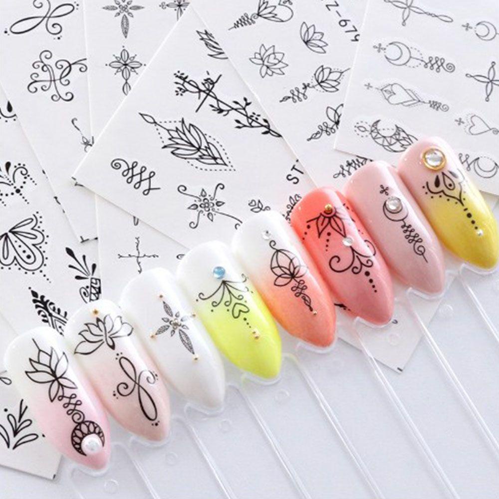 Miếng Dán Trang Trí Móng Tay Chuyển Màu Nước