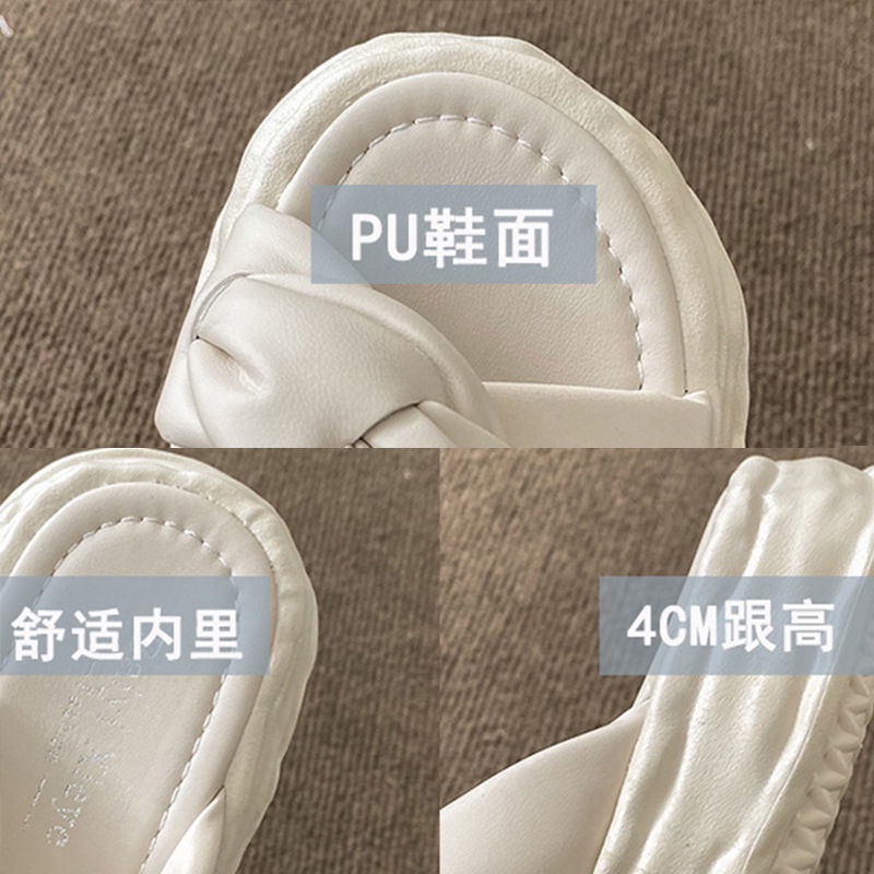 Dép Sandal Đế Dày Chống Trượt Phong Cách Mới Thời Trang Mùa Hè Dành Cho Nữ
