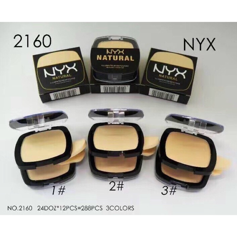 Phấn phủ Nyx Natural 2 tầng 2 tone siêu xinh
