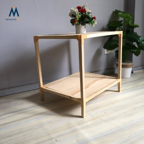 Kệ gỗ vuông hình chữ nhật 55x45cm 2 tầng, 3 tầng Minhlongwood