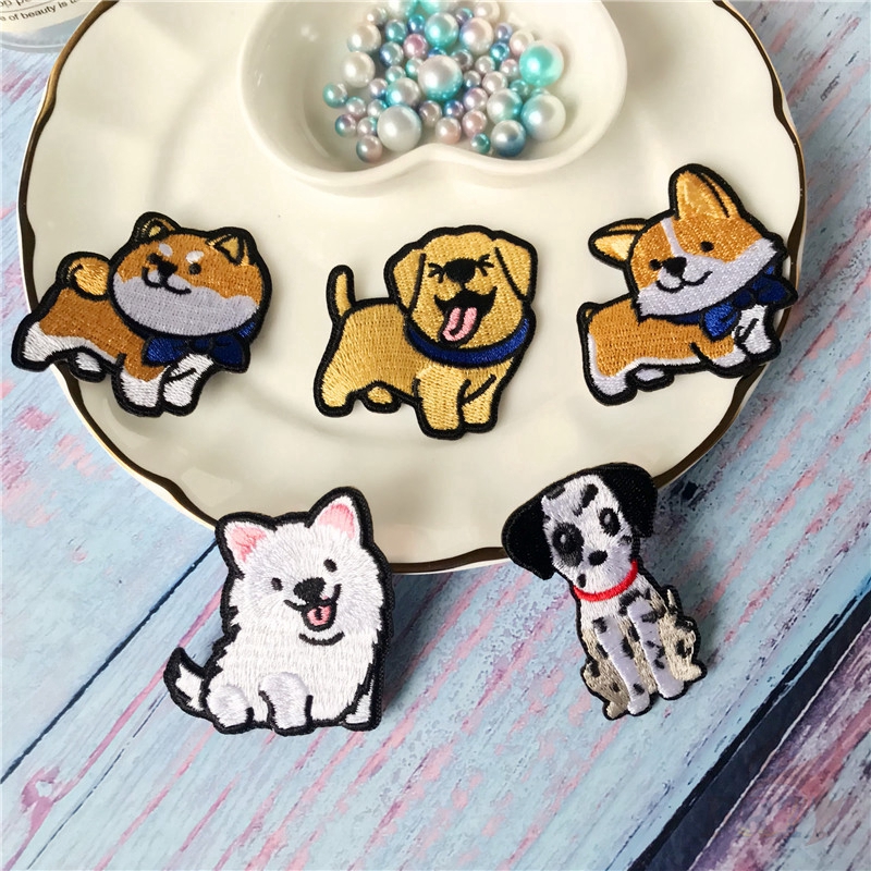 1 Sticker Ủi Thêu Hình Cún Cưng Series 06