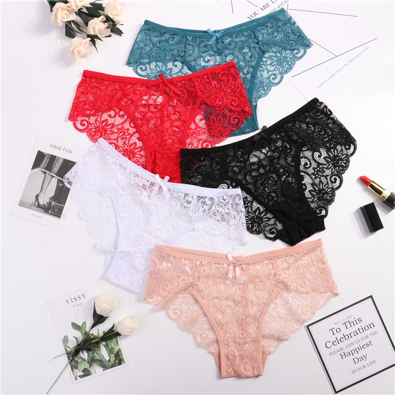 Set 3 Quần Lót Lưng Thấp Mềm Mại Thoải Mái Cho Nữ
