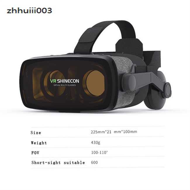 Kính Thực Tế Ảo 3d ZHIHUI G07E Shinecon VR Thế Hệ Thứ 9 Bằng Vải Không Dệt