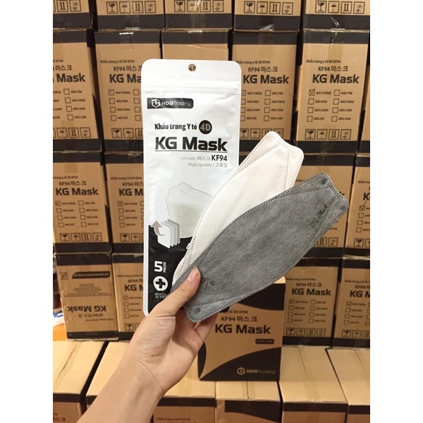 {Bán sỉ Khẩu Trang cá 4D KG Mask}Một gói 6 chiếc khẩu trang 4D KG Mask nhiều màu hàng đẹp ngay tại xưởng