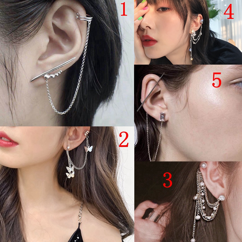 ZAIJIE 1PC Unique Cool Harajuku Style Party Jewelry Creative Punk Earring