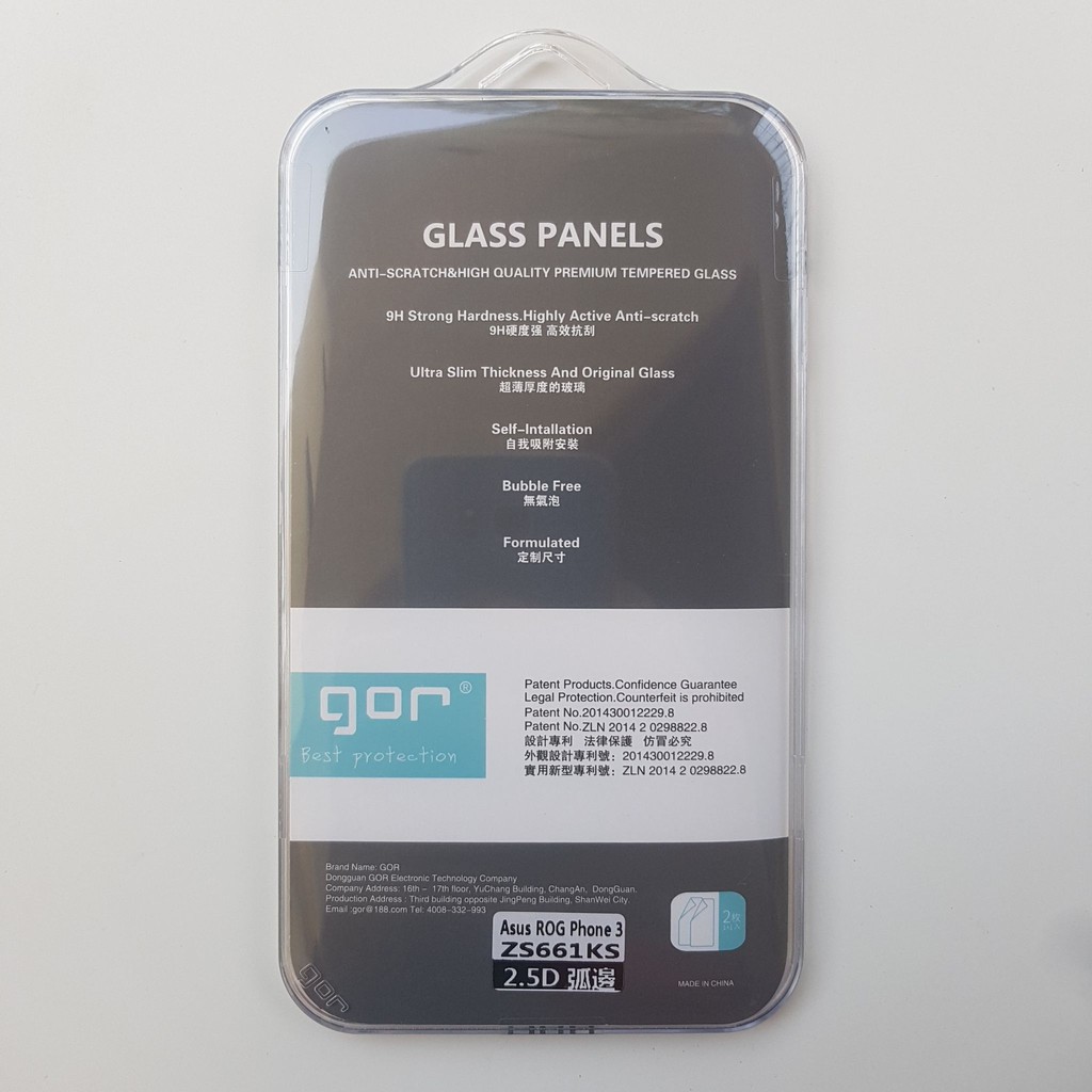 Bộ 2 kính cường lực Gor cho Zenfone Rog phone 3 ZS661KL vát cạnh 2,5D trong suốt