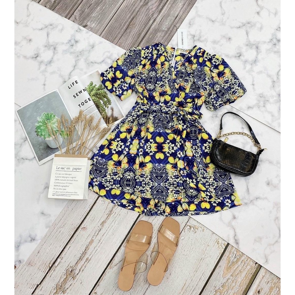 Jumsuit voan chiffon họa tiết Callene (XK436)