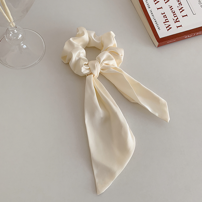 Dây buộc tóc ruy băng satin kiểu dáng đơn giản d2091724