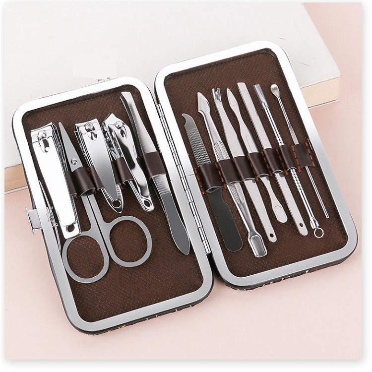 Bộ bấm móng tay đa năng 12 món – Bộ kìm cắt móng tay 12 món