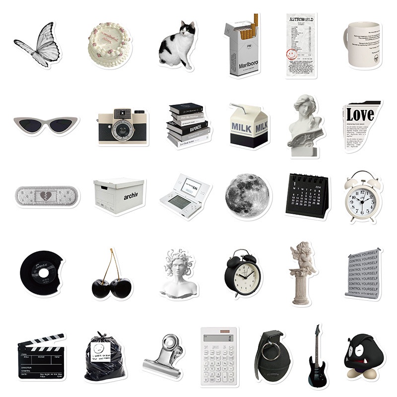 215Pcs/Set ❉ Nordic IKEA Styles Stickers ❉ DIY Fashion Luggage Laptop Skateboard Decals Doodle Stickers