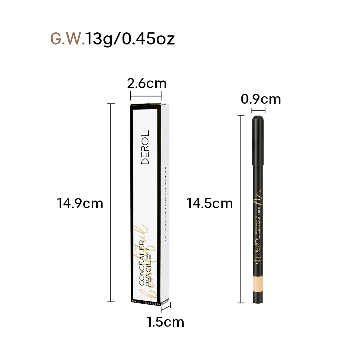 [Hàng mới về] Bút Che Khuyết Điểm DEROL Dưỡng Ẩm Trang Điểm Tông Màu Nude | BigBuy360 - bigbuy360.vn