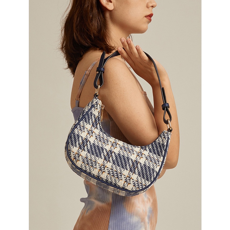 Túi xách IELGY đeo chéo vai thiết kế caro hợp thời trang và linh hoạt cho nữ