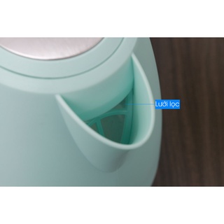 Bình đun siêu tốc delites 1.7 lít st17p03 xanh