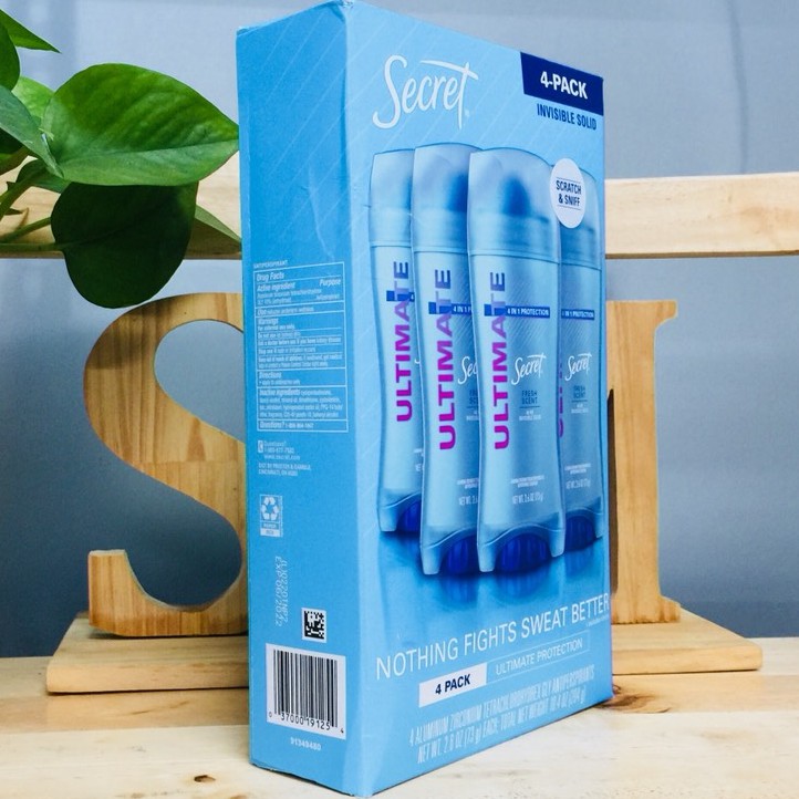 [date 6/2022]Lăn sáp khử mùi nữ SECRET ULTIMATE FRESH SCENT 73g của MỸ ( ULTIMATE 4 IN 1 PROTECTION) | BigBuy360 - bigbuy360.vn