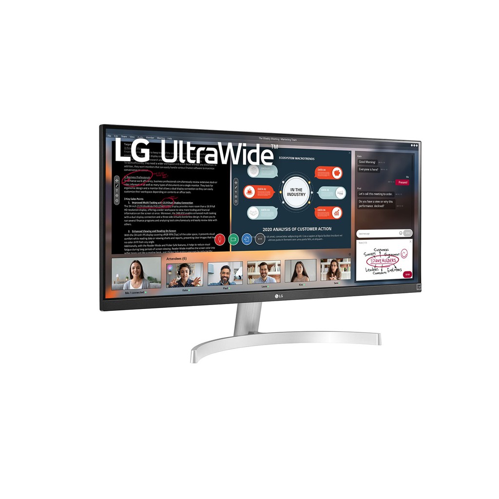 Màn hình máy tính LG UltraWide™ 29'' IPS 75Hz AMD FreeSync™ HDR 29WN600-W | BigBuy360 - bigbuy360.vn