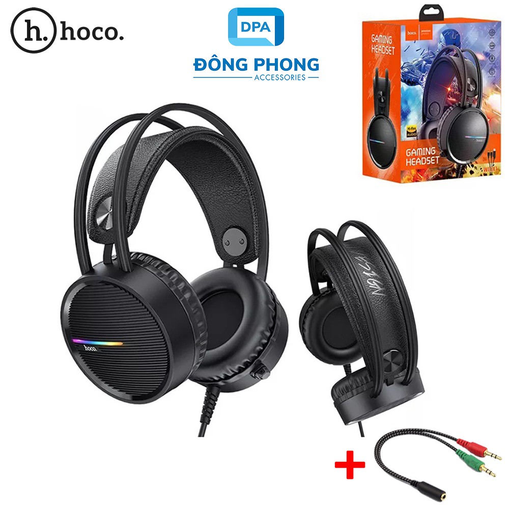 Headphone Hoco W100 Chính Hãng Led RGB - Tai Nghe Chụp Tai Chính Hãng