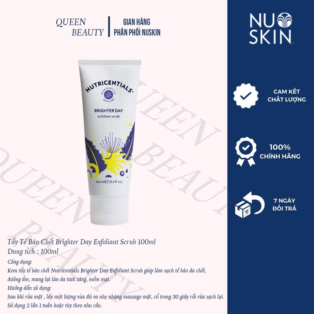 Kem tẩy tế bào chết Nuskin Brighter Day Exfoliant Scrub 100ml nhẹ nhàng làm sạch sâu bề mặt da