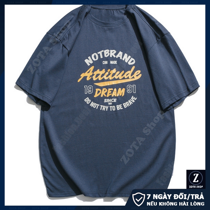 Áo thun nam tay lỡ unisex ZOTA, áo phông form rộng oversize Attitude Dream NTL612 | BigBuy360 - bigbuy360.vn