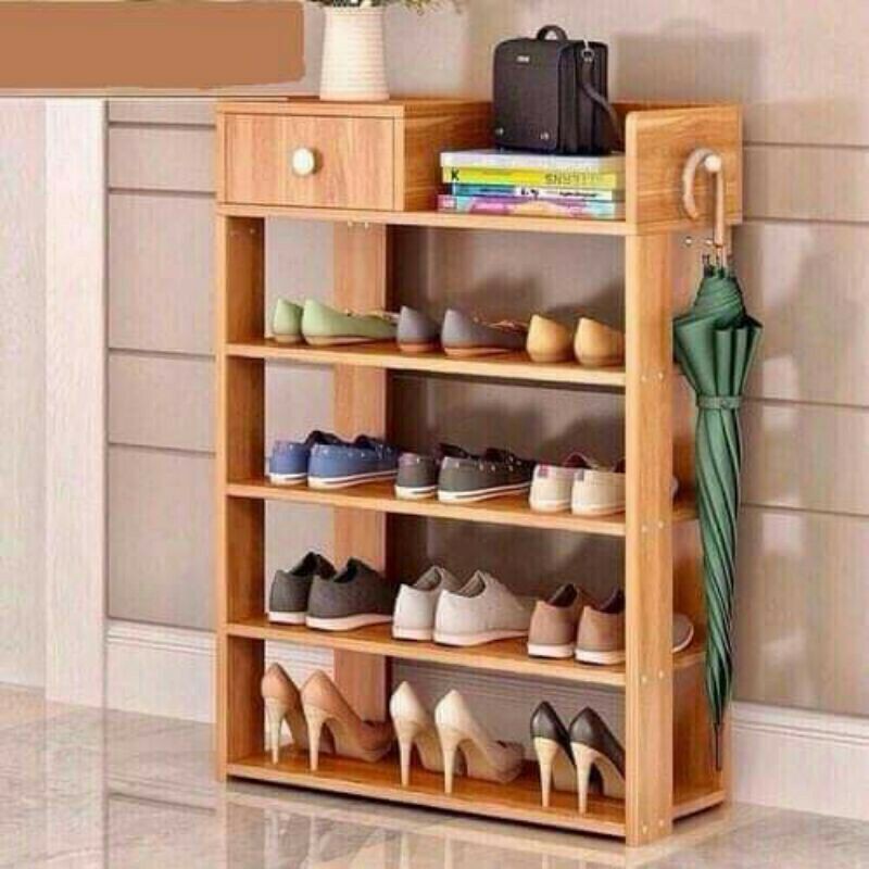 Kệ đựng giầy dép gỗ 5 tầng giá rẻ