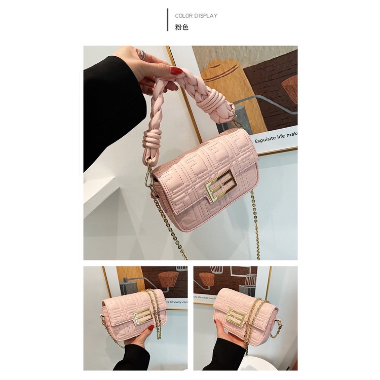 Túi Đeo Vai Hình Vuông Cỡ Nhỏ Thêu Họa Tiết Độc Đáo Thời Trang Cho Nữ