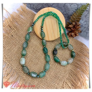 Bộ trang sức đính đá mã não sbt0134