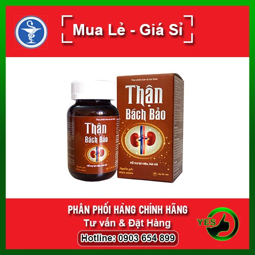 Thận bách bảo hỗ trợ giảm sỏi thận, sỏi mật dứt điểm 60 viên